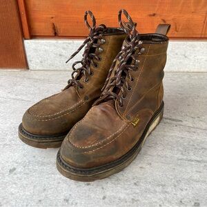 Portillo - Leather Work Boots - Mens Size 8